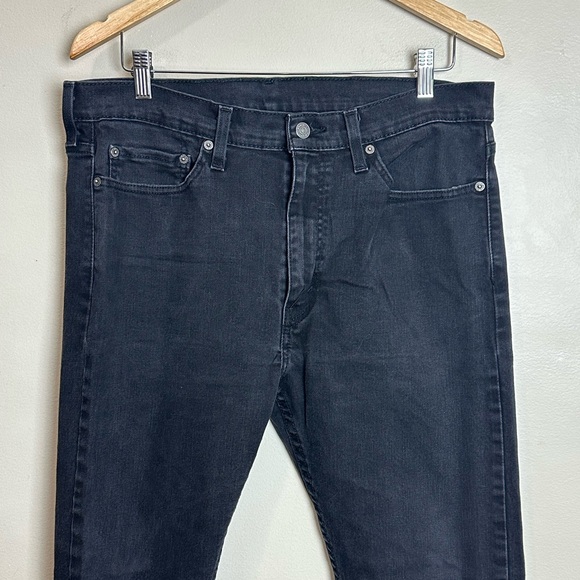 Levi's Men's Skinny Jeans - Black - Picture 2 of 7